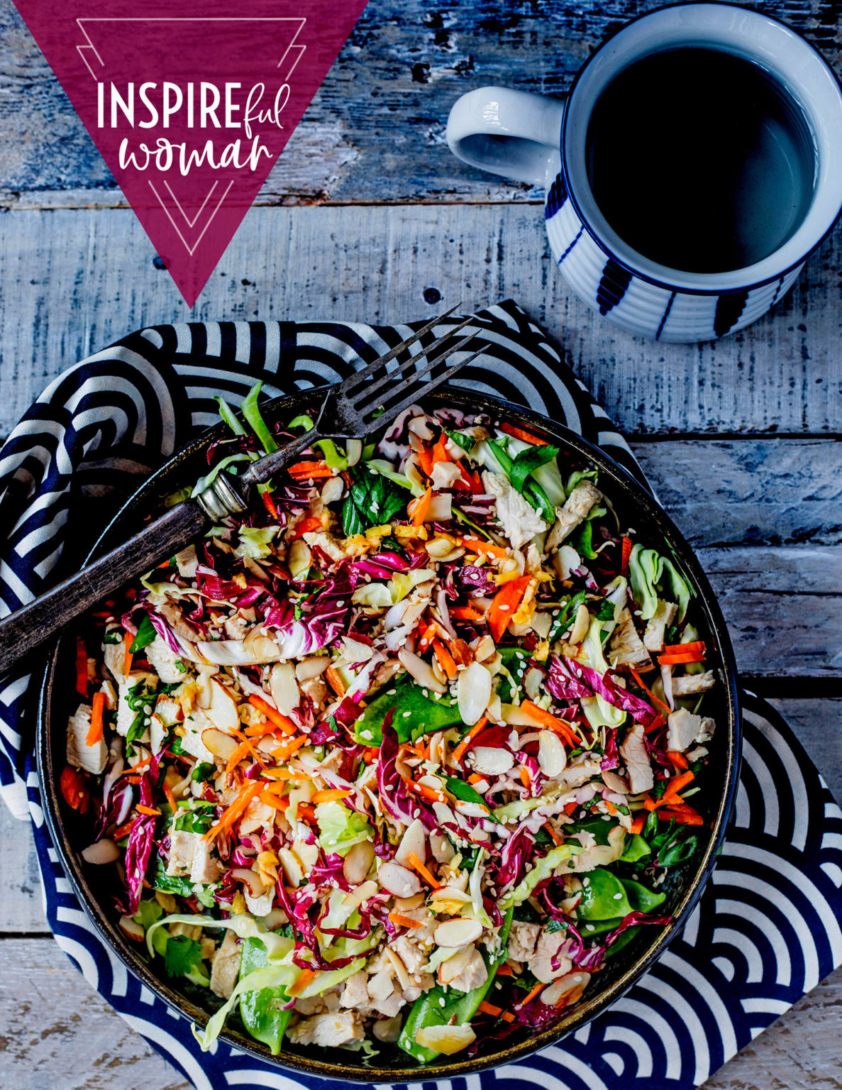 High Protein Chinese Chicken Salad FULL CAL Inspireful Women