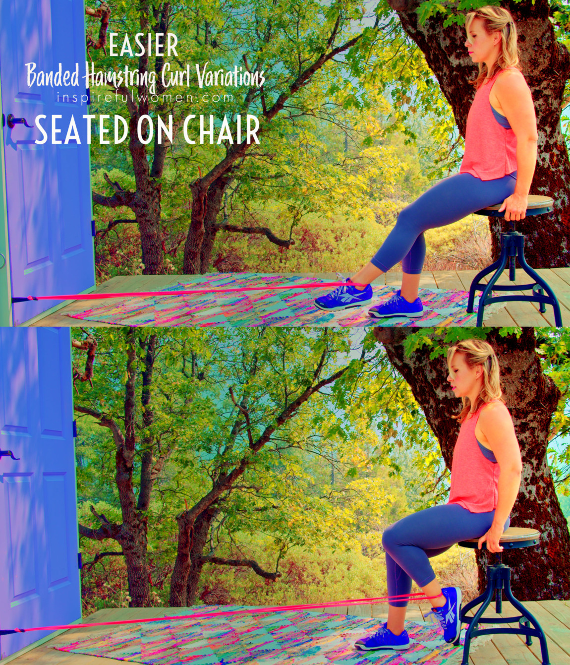 seated-banded-hamstring-curl-on-chair-at-home-workout