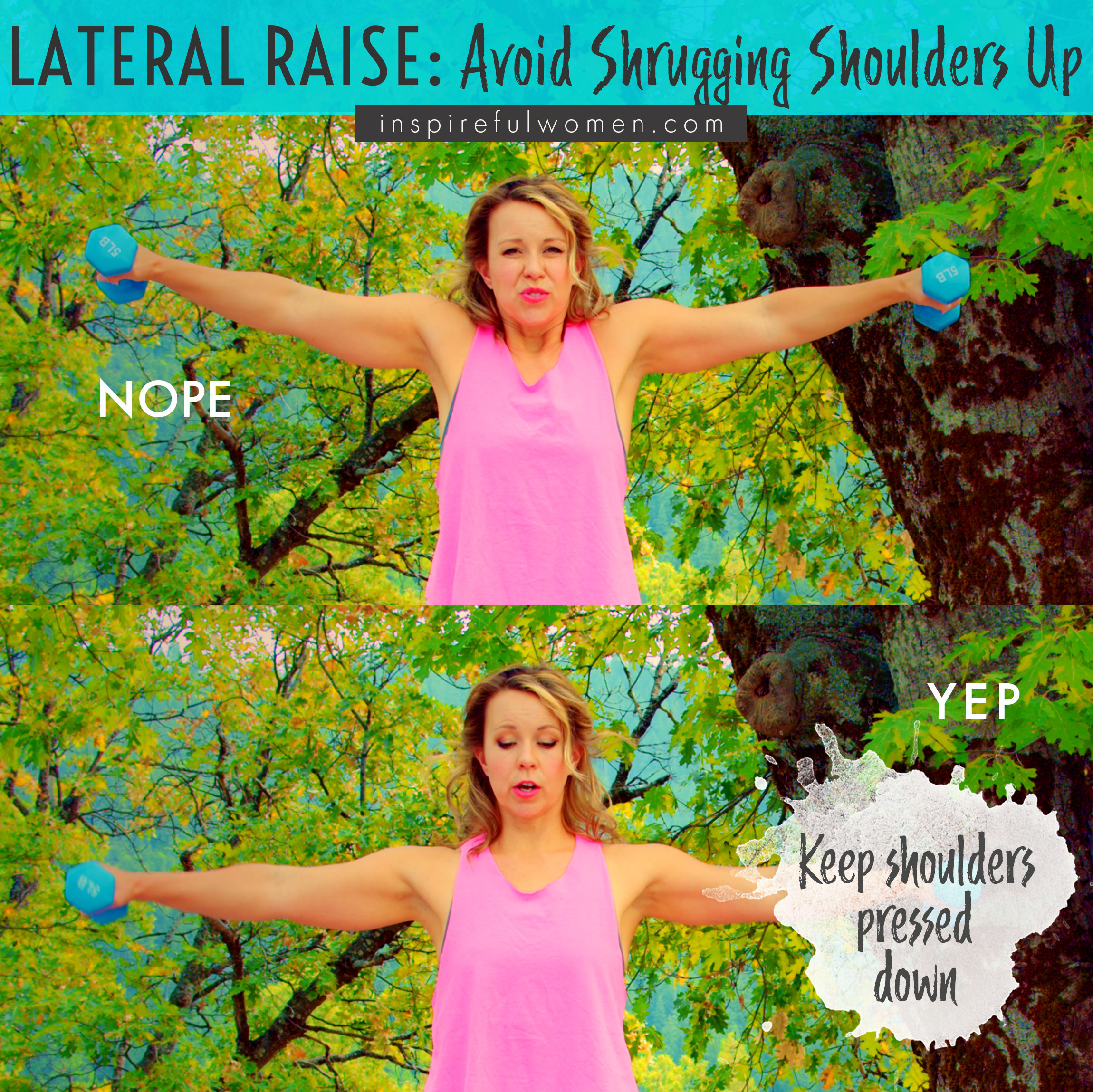 AVOIDS-side-arm-raises-proper-form-no-shrugging-shoulders-up-to-ears