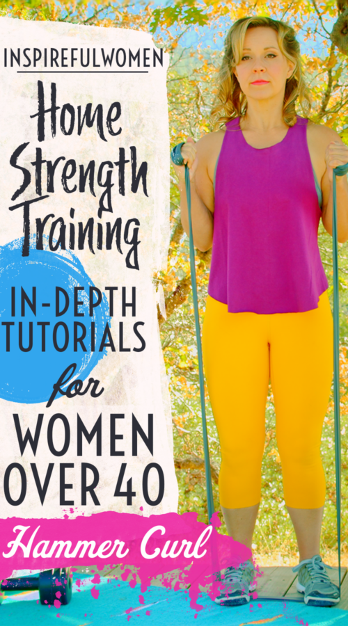 hammer-curl-strength-training-resistance-band-standing-workout-at-home-for-female-40-plus