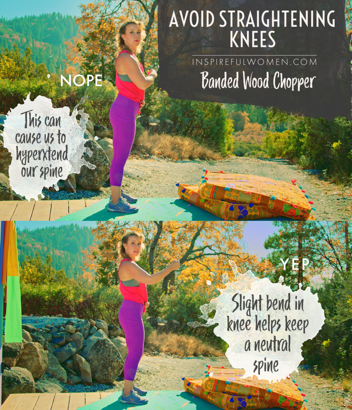 avoid-straightening-knees-keep-slight-bend-resistance-band-wood-chops