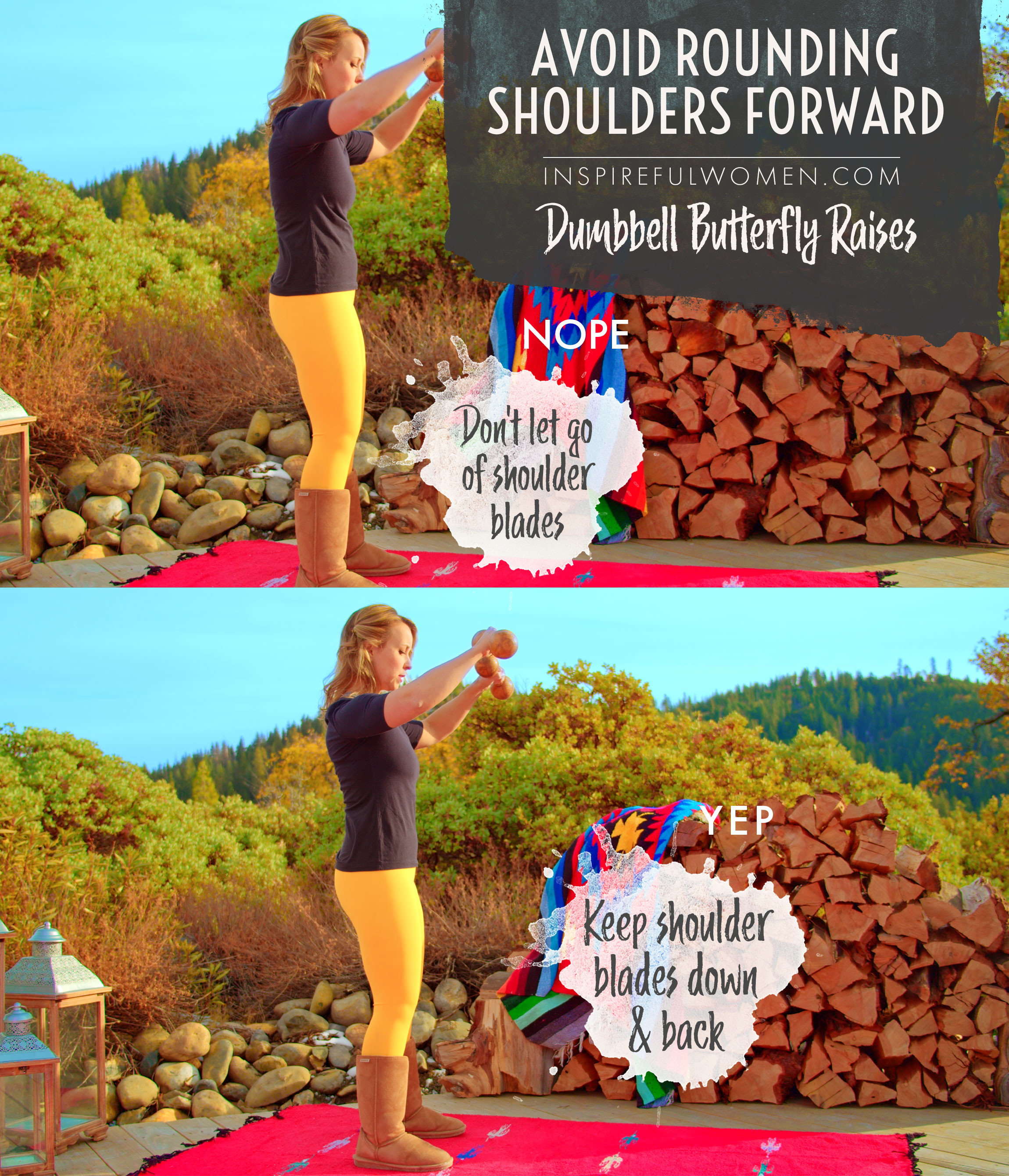 Dumbbell Butterfly Raises Inspireful Women