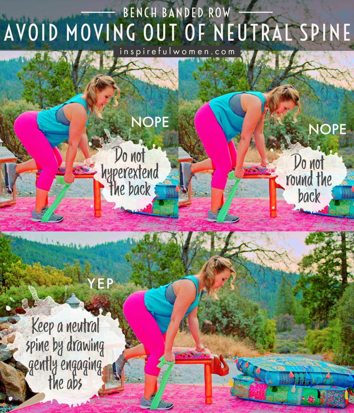 avoid-moving-out-of-neutral-spine-kneeling-banded-one-arm-row-proper-form