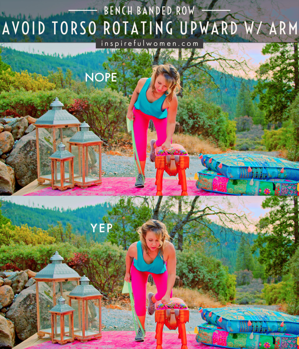 avoid-torso-rotating-upward-with-arm-unilateral-banded-bench-row-proper-form