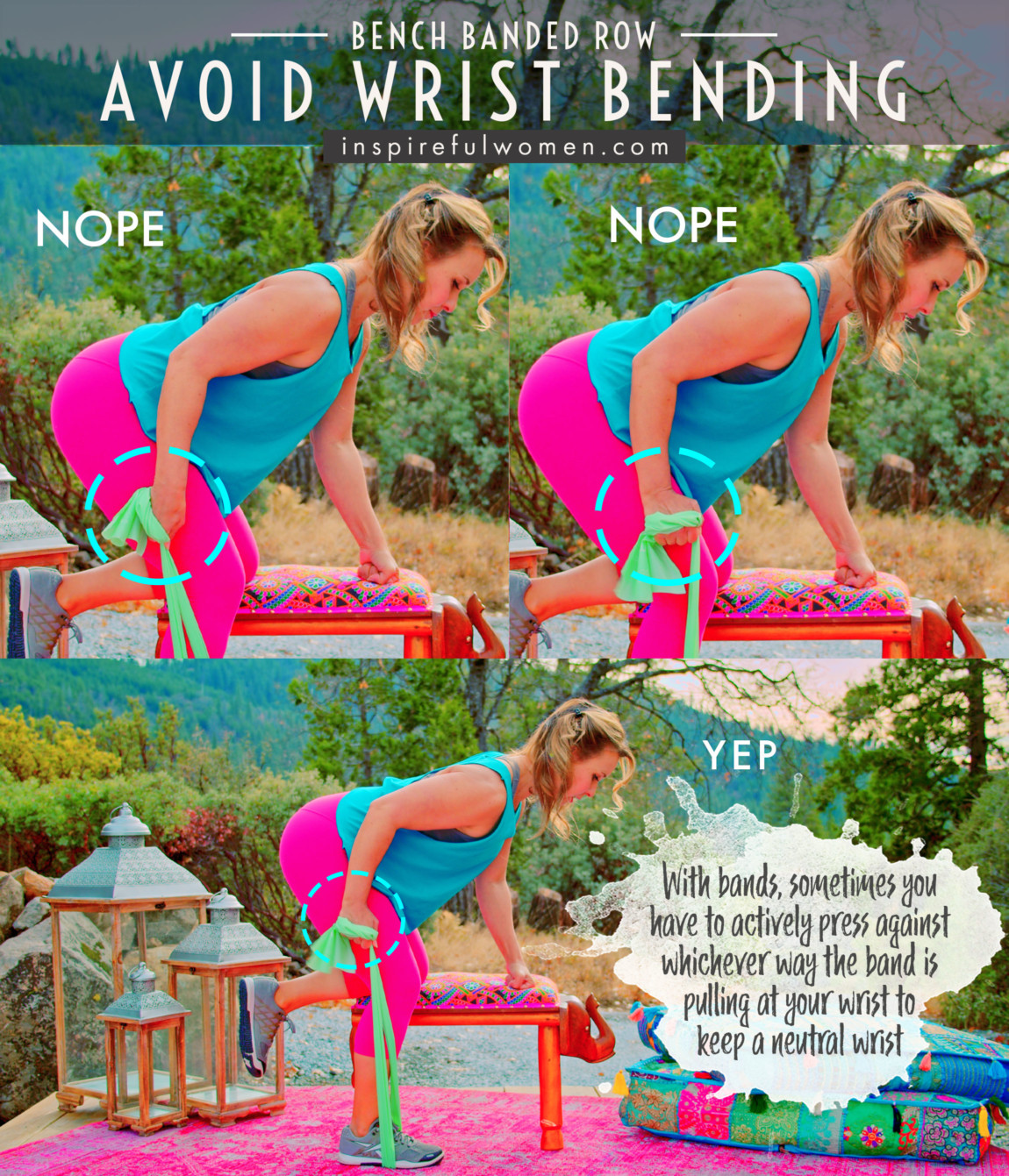 avoid-wrist-bending-resistance-band-back-row-common-mistakes