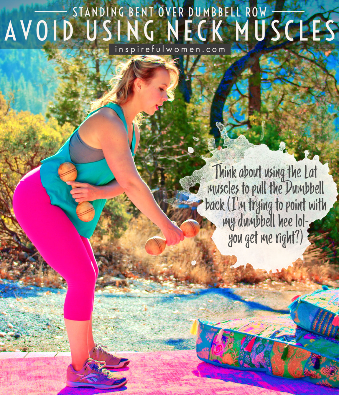 avoid-using-neck-muscles-two-arm-dumbbell-row-standing-bent-over-lat-latissimus-dorsi-exercise-common-mistakes
