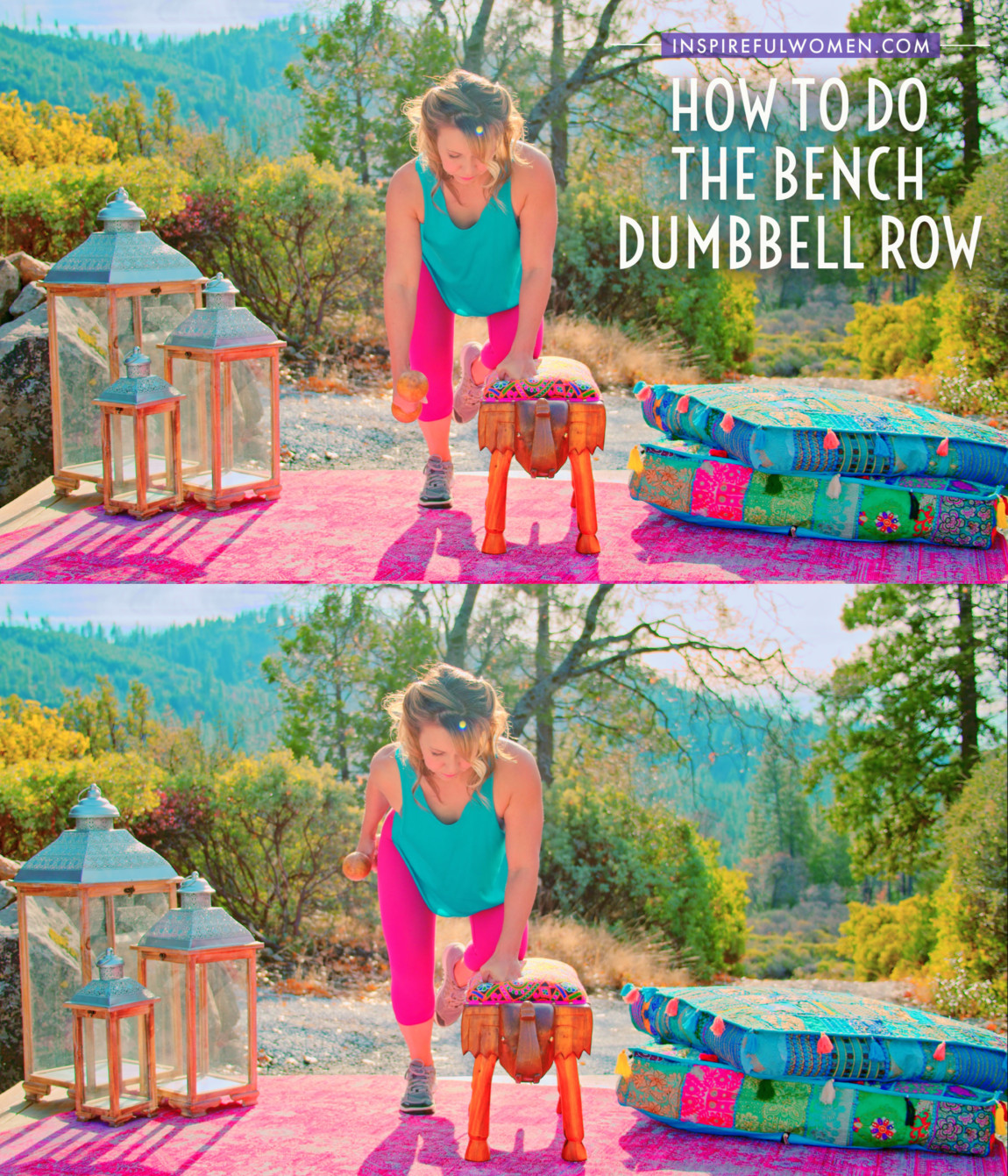 how-to-do-the-one-arm-dumbbell-row-with-bench-exercise-at-home-women-40-plus