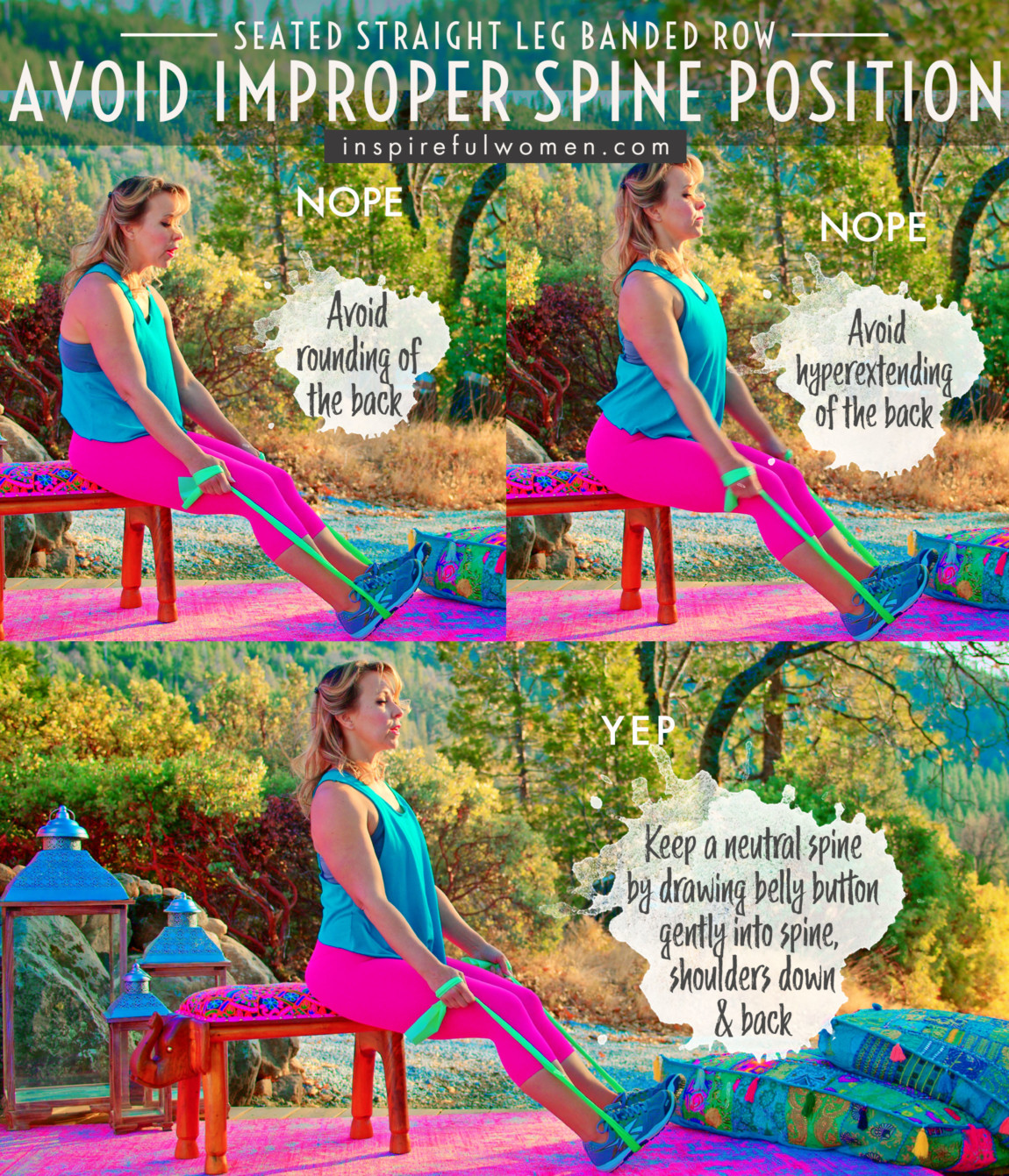 avoid-improper-spine-position-banded-chair-seated-row-straight-leg-upright-torso-common-mistakes