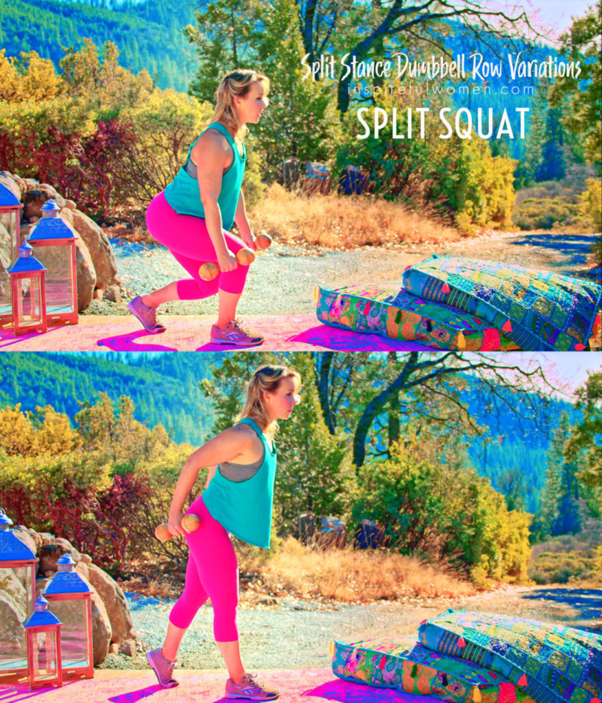 Split Stance Dumbbell Row - Inspireful Women