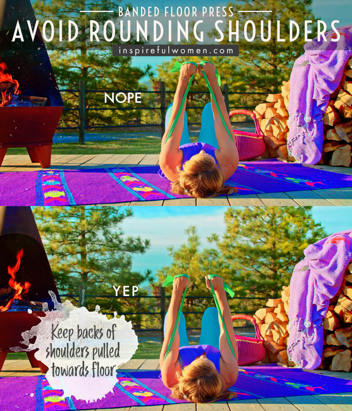 avoid-rounding-shoulders-banded-floor-chest-press-exercise-common-mistakes