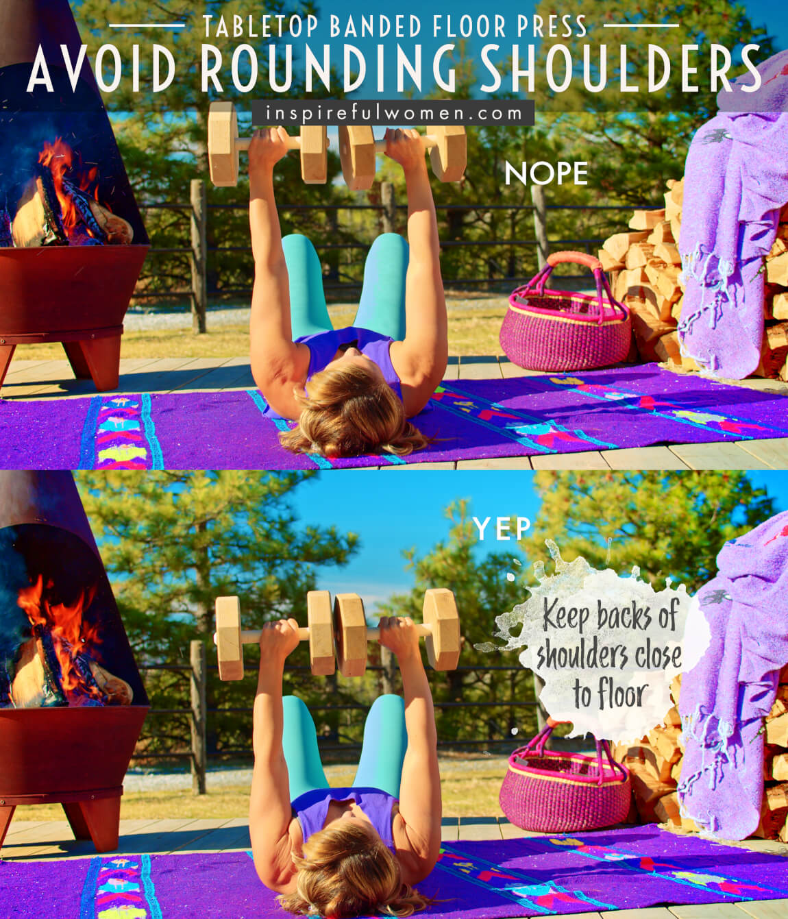 avoid-rounding-shoulders-tabletop-resistance-band-floor-chest-press-proper-form