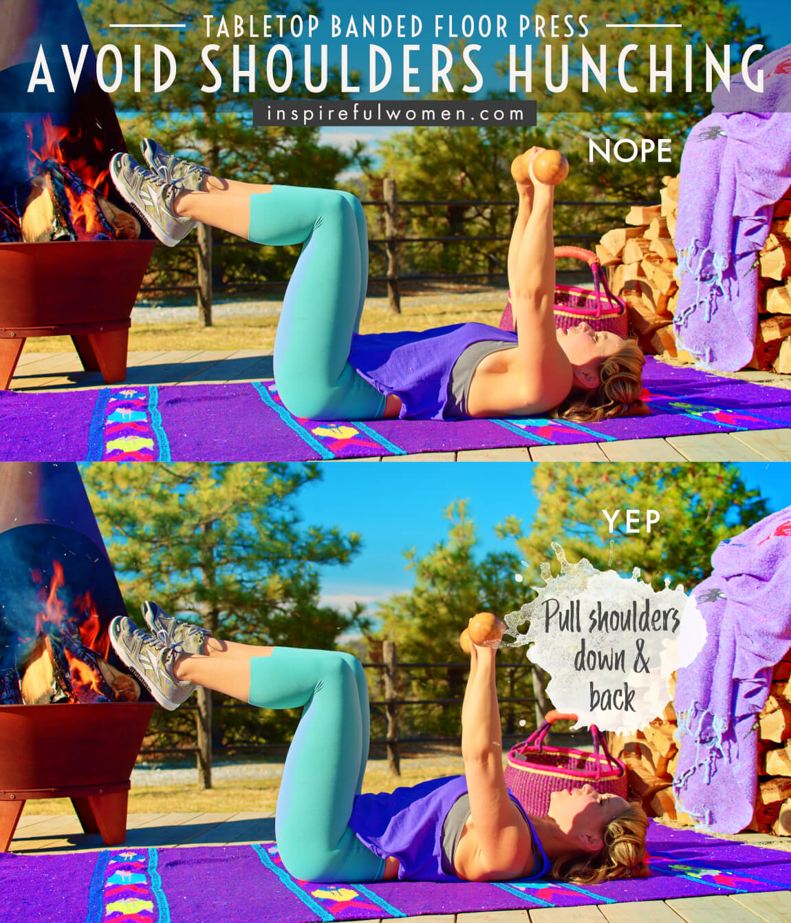avoid-shoulders-hunching-tabletop-banded-floor-press-proper-form