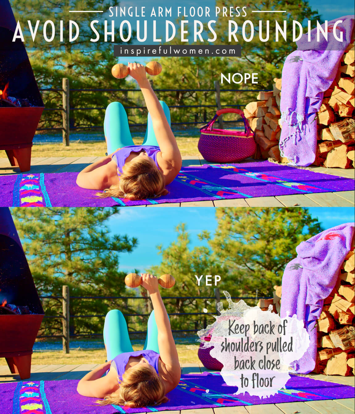 avoid-shoulders-rounding-single-arm-floor-press-common-mistakes
