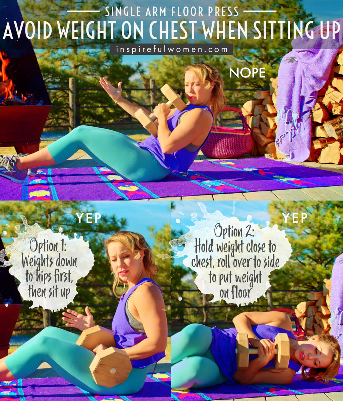 avoid-weight-on-chest-when-sitting-up-single-arm-dumbbell-floor-press-proper-form