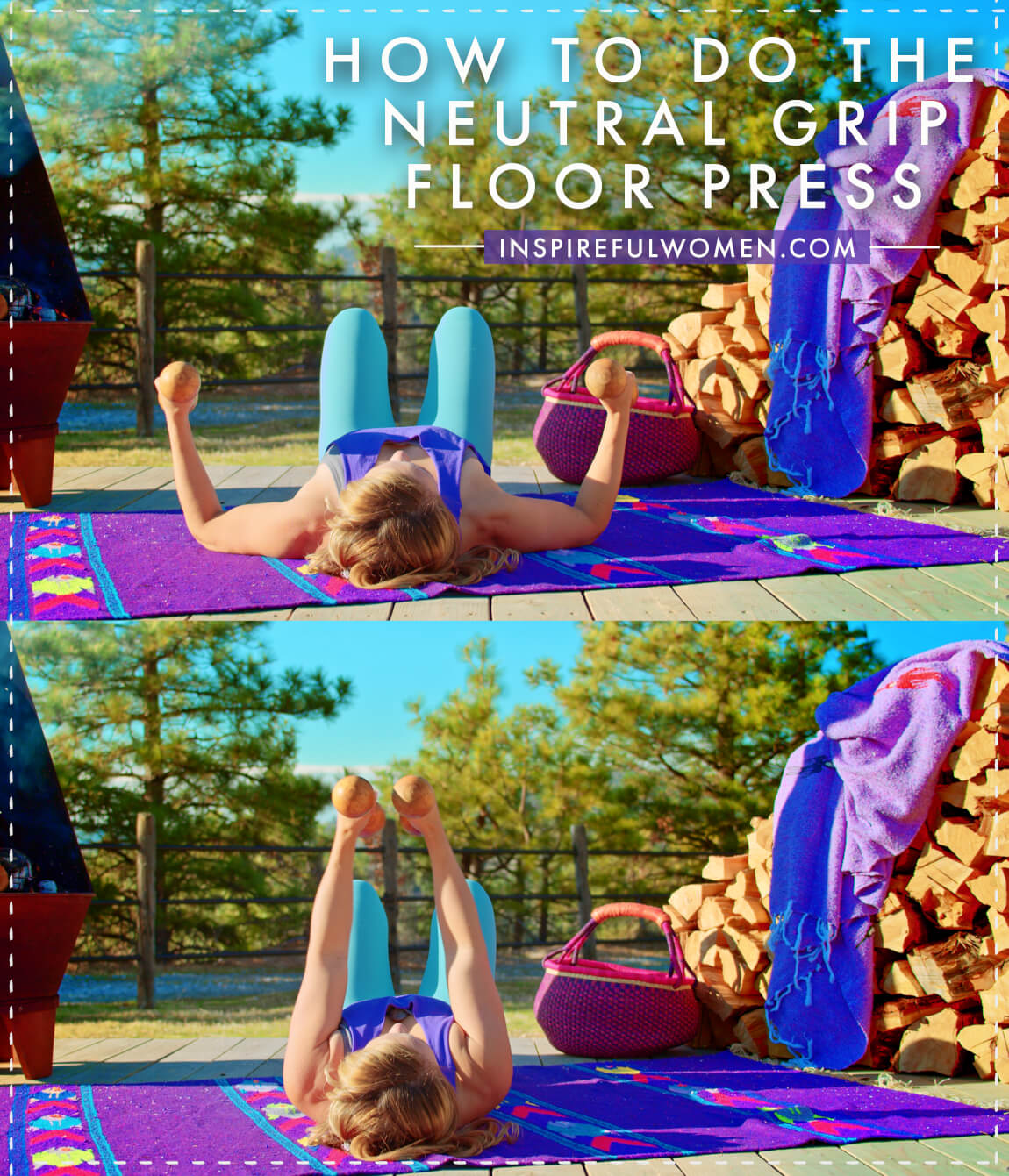 how-to-do-neutral-grip-floor-press-chest-exercise-at-home-women-40-plus