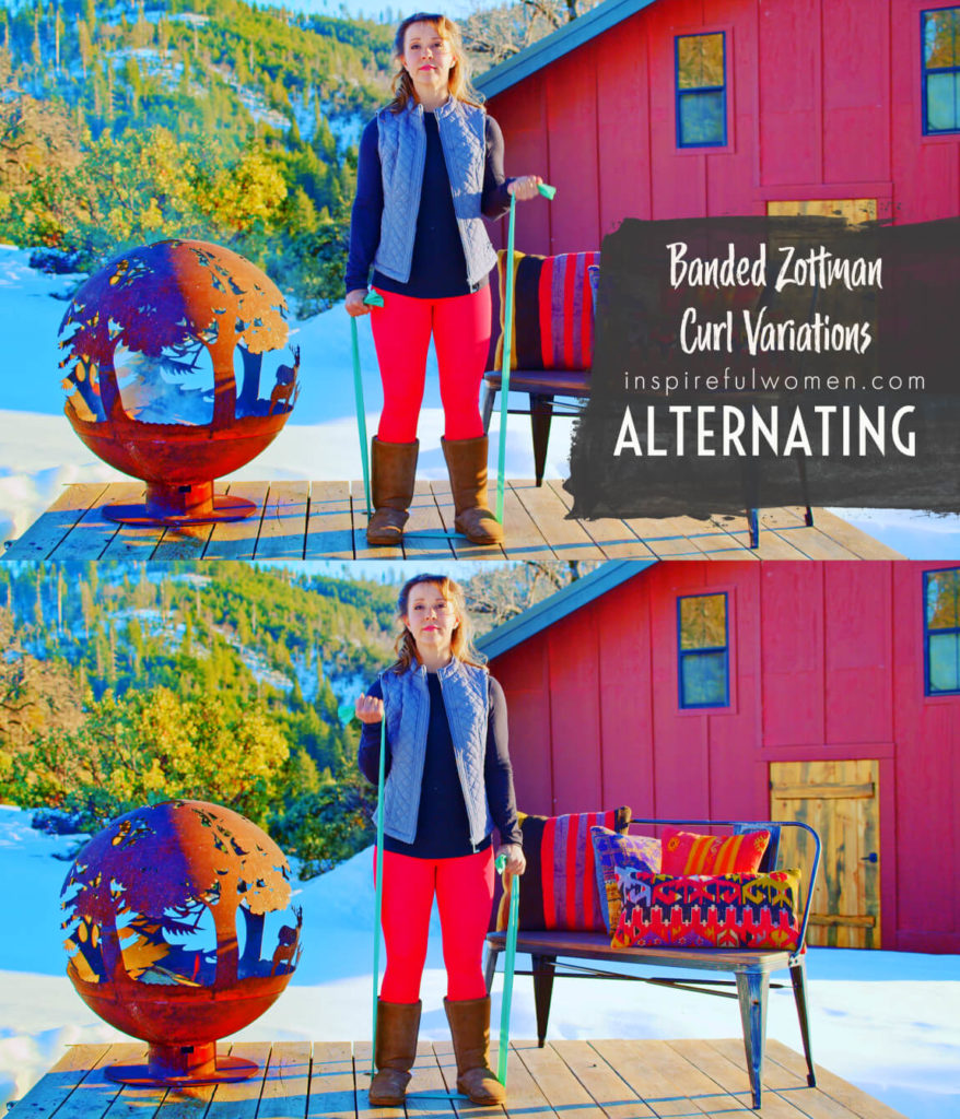 Band Zottman Bicep Curl Inspireful Women