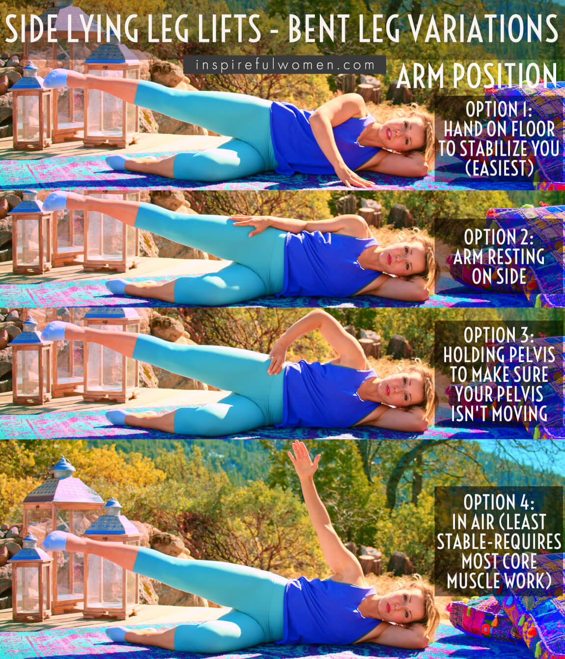arm-position-options-lying-leg-lifts-bent-bottom-leg-glute-exercise-variation