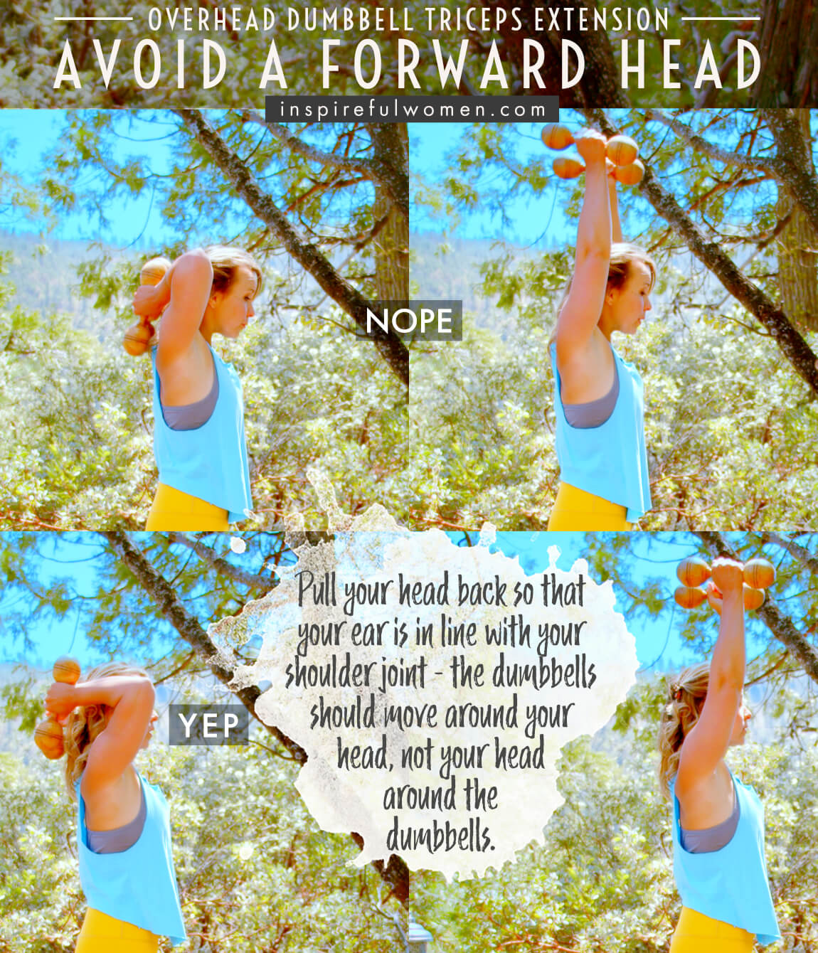 avoid-a-forward-head-overhead-dumbbell-triceps-extension-arm-workout-common-mistakes