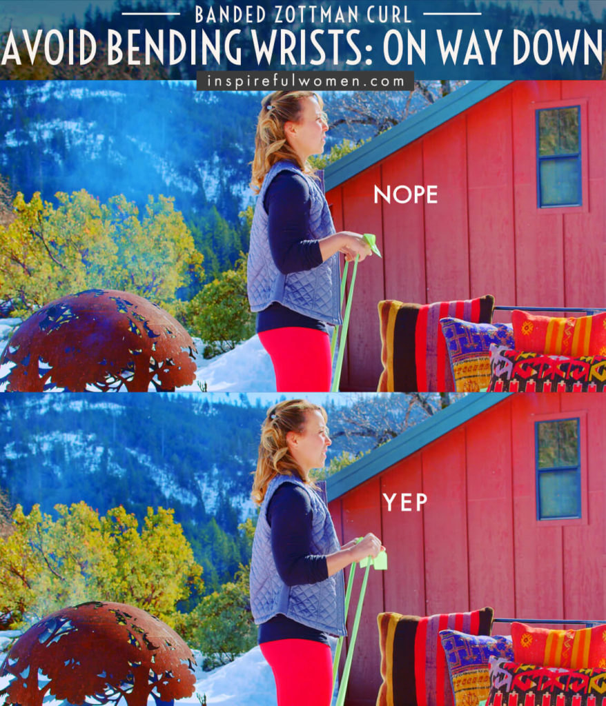 Band Zottman Bicep Curl Inspireful Women