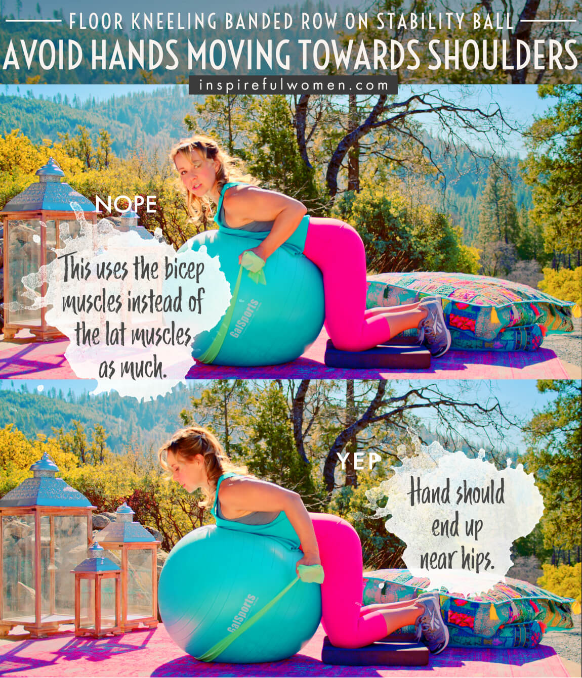 avoid-hands-moving-towards-shoulders-floor-kneeling-banded-row-stability-ball-proper-form