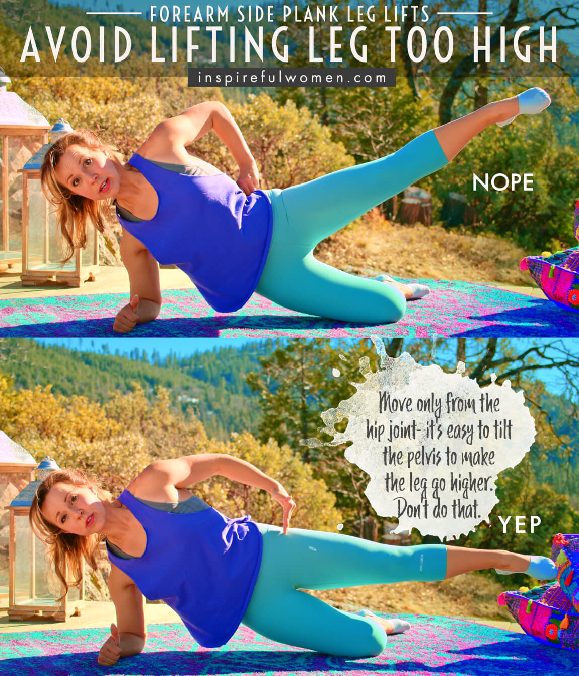 avoid-lifting-leg-too-high-elbow-lateral-plank-leg-raise-glute-exercise-common-mistakes