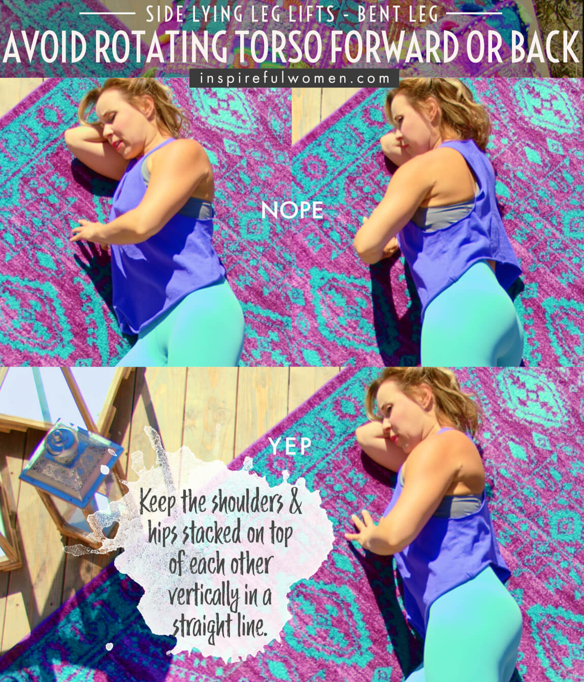avoid-rotating-torso-forward-or-back-side-lying-leg-lifts-bent-leg-glute-exercise-common-mistakes