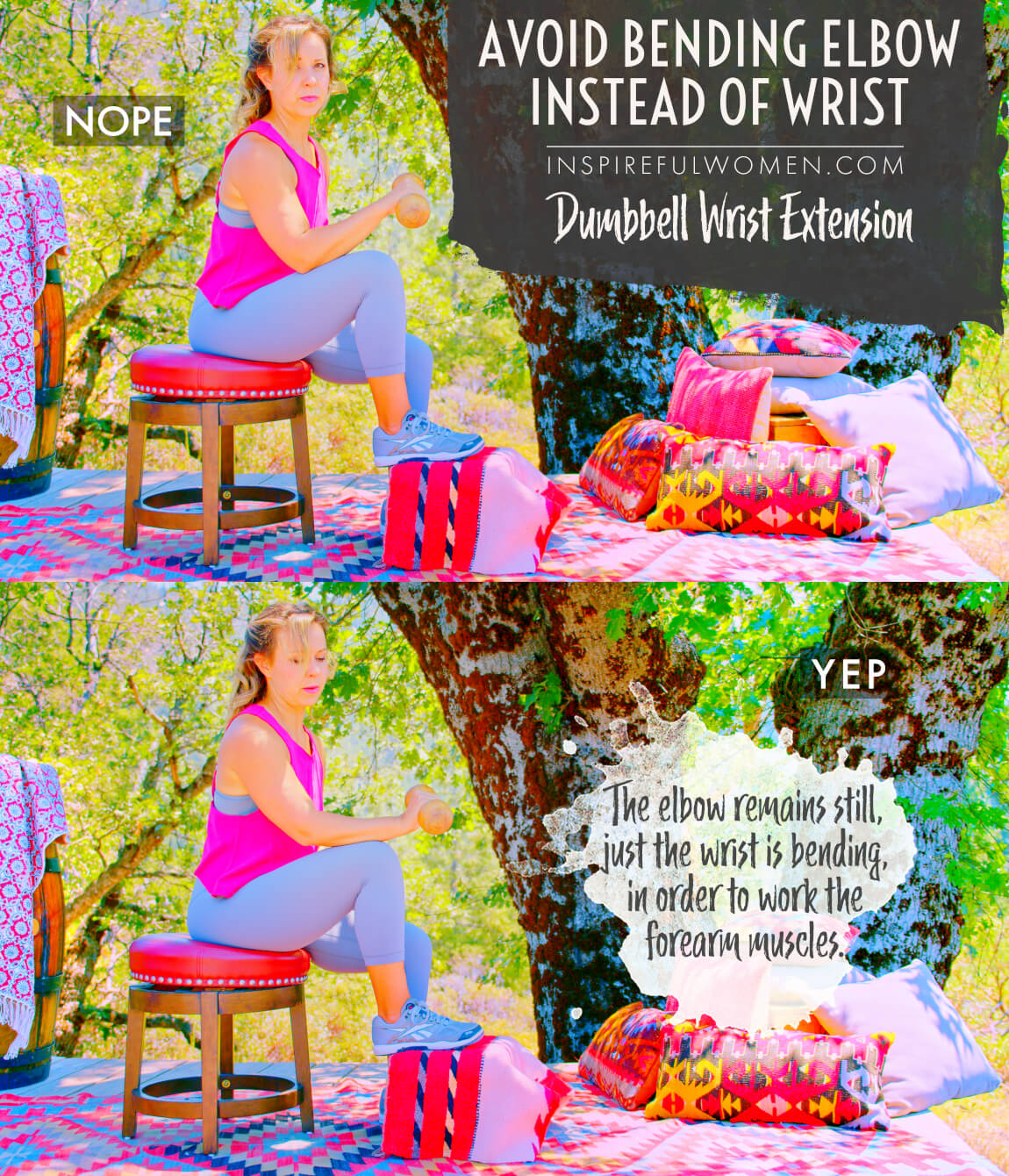 avoid-bending-elbow-instead-of-wrist-dumbbell-wrist-extension-forearm-exercise-proper-form