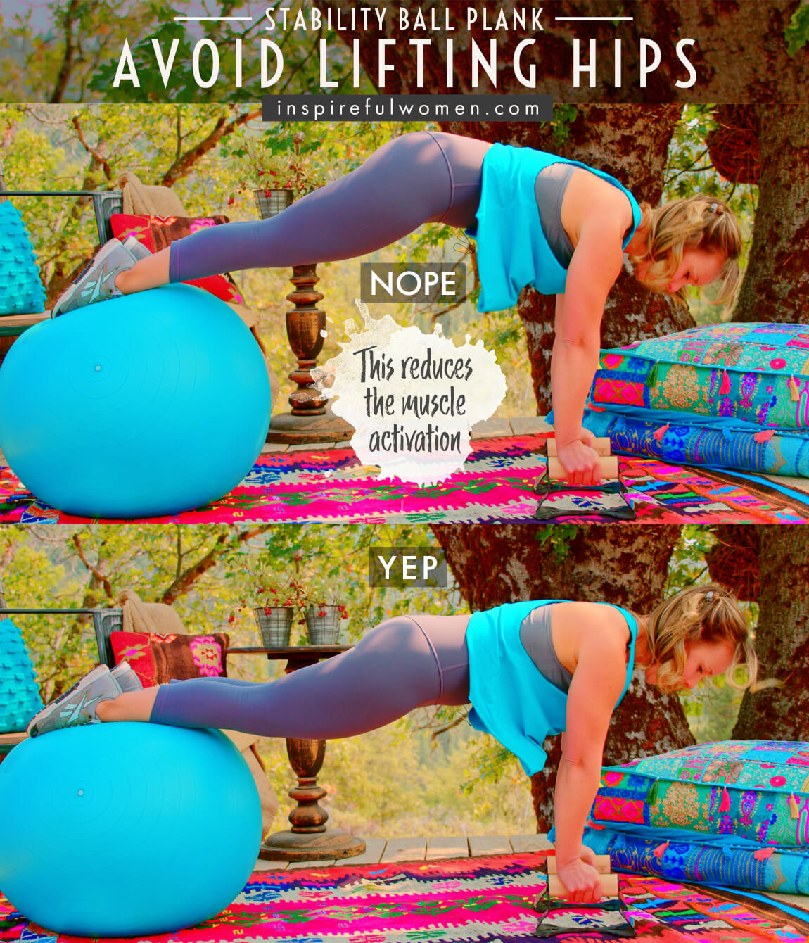 avoid-lifting-hips-stability-ball-plank-prone-neutral-spine-core-exercise-common-mistakes