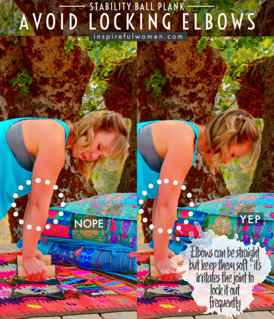 Stability Ball Plank Inspireful Women