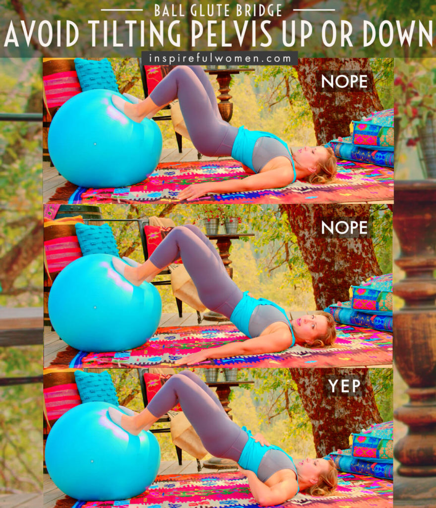 Stability Ball Glute Bridge Inspireful Women
