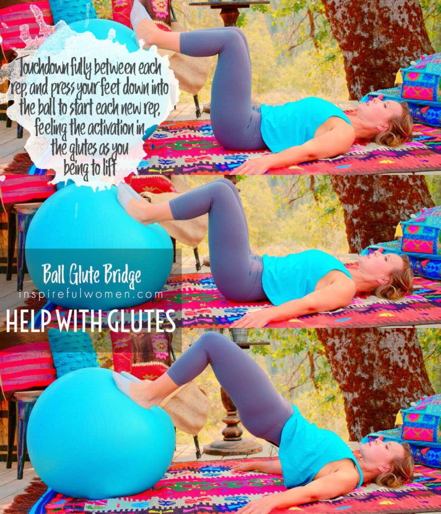 Stability Ball Glute Bridge Inspireful Women