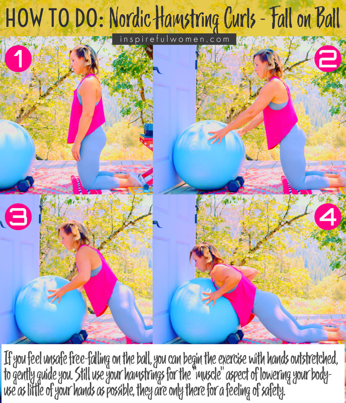 how-to-do-eccentric-nordic-hamstring-curls-fall-on-ball-at-home