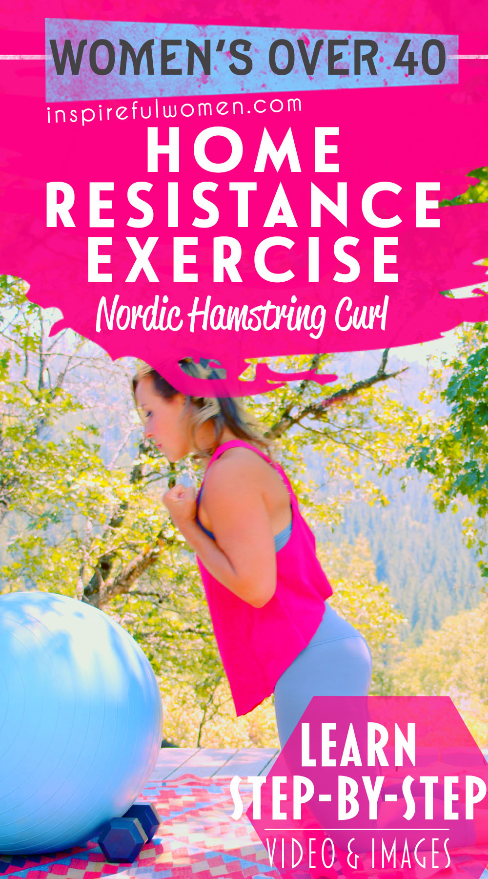 nordic-hamstring-curl-at-home-fall-on-ball-resistance-exercise-women-over-40
