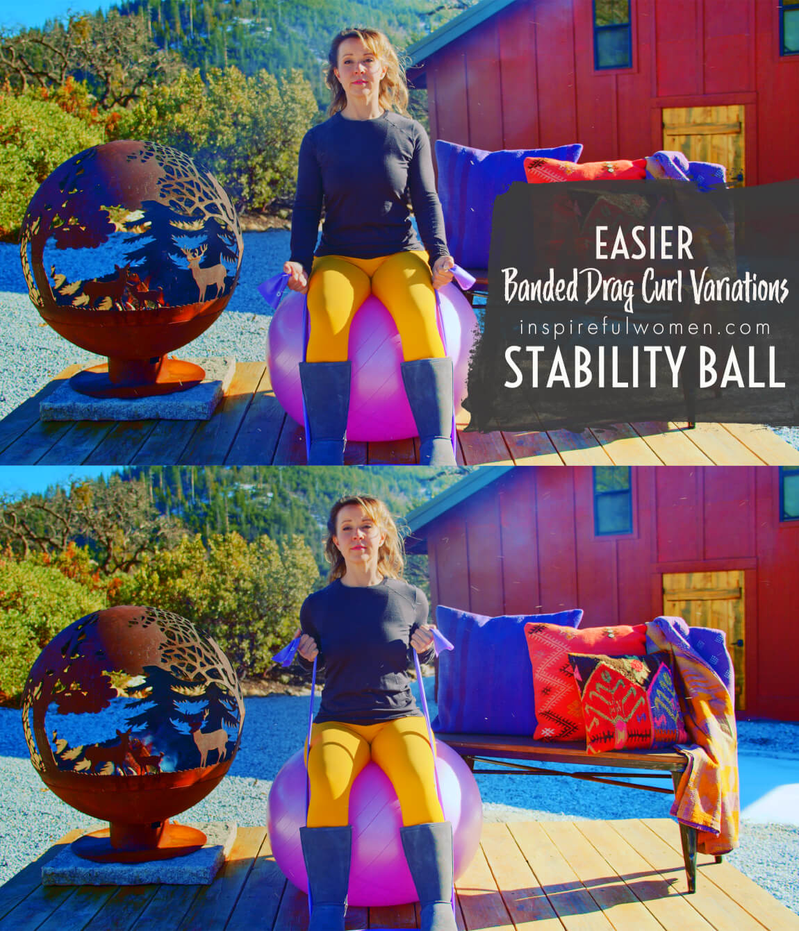 stability-ball-resistance-band-drag-curls-bicep-exercise-variation-easier