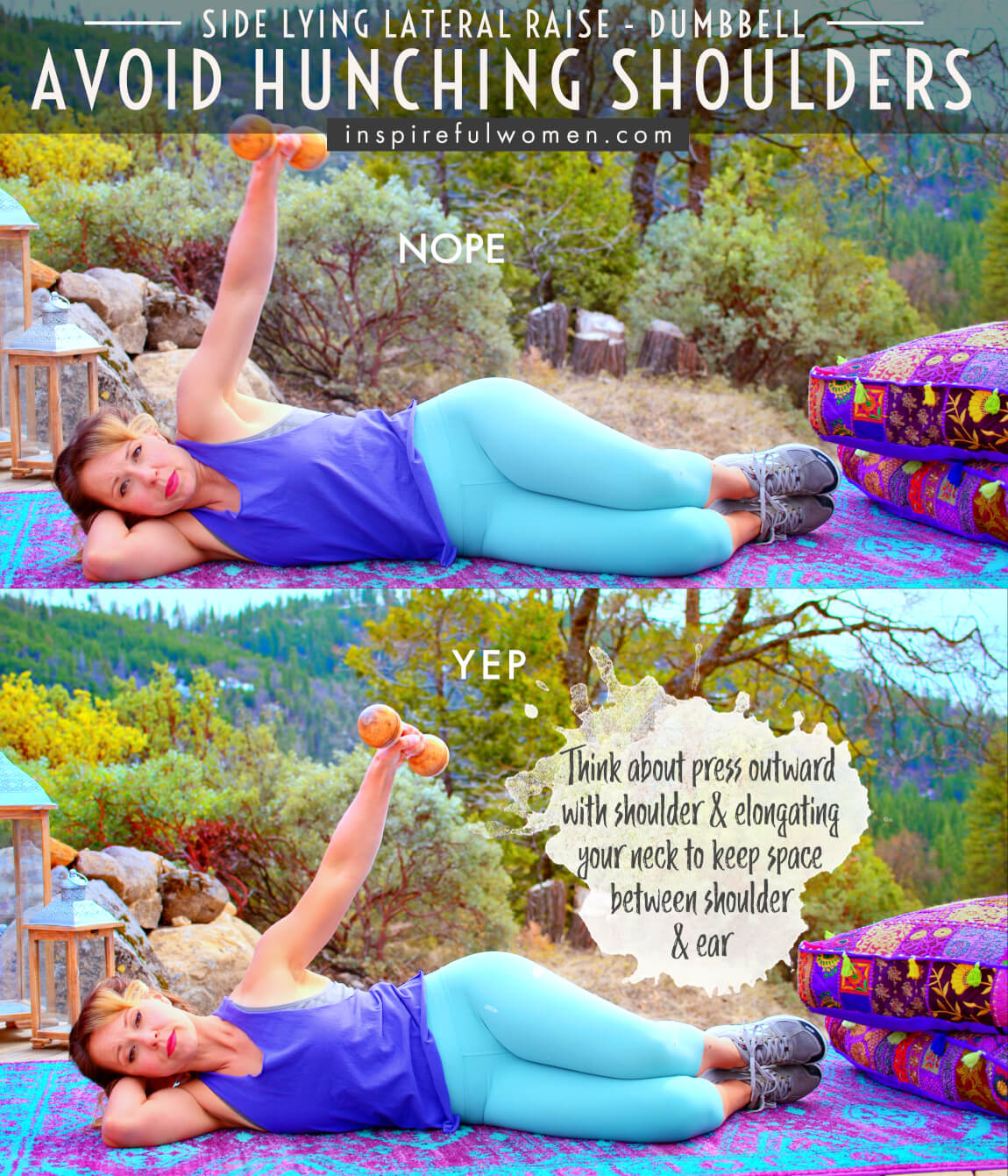 avoid-hunching-shoulders-to-ears-lying-lateral-raise-dumbbell-deltoid-exercise-common-mistakes