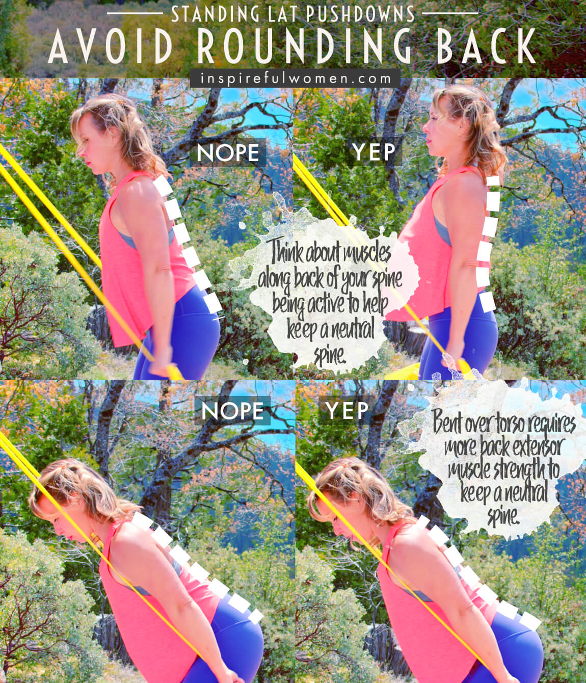 avoid-rounding-back-standing-straight-arm-lats-push-downs-back-exercise-common-mistakes