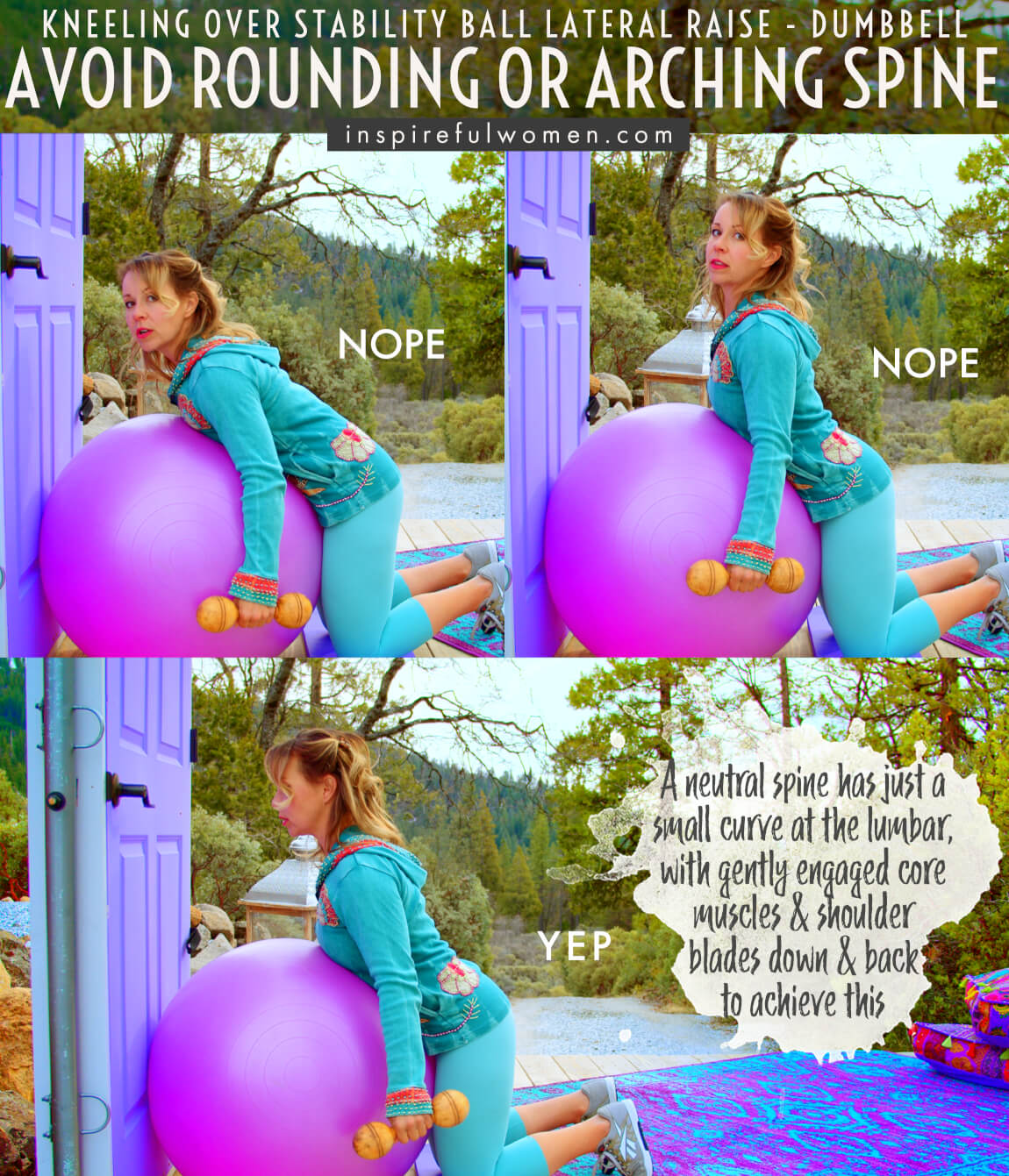 avoid-rounding-or-arching-spine-lateral-delt-raise-stability-ball-dumbbell-proper-form