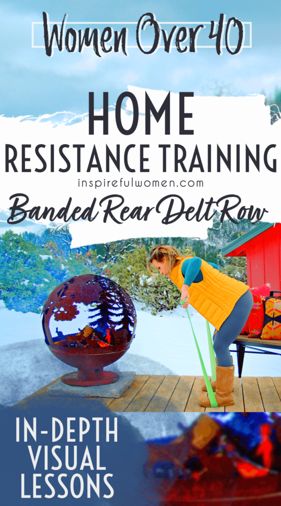 Banded Rear Delt Rows Band Rear Delt Wide Row - Inspireful Women