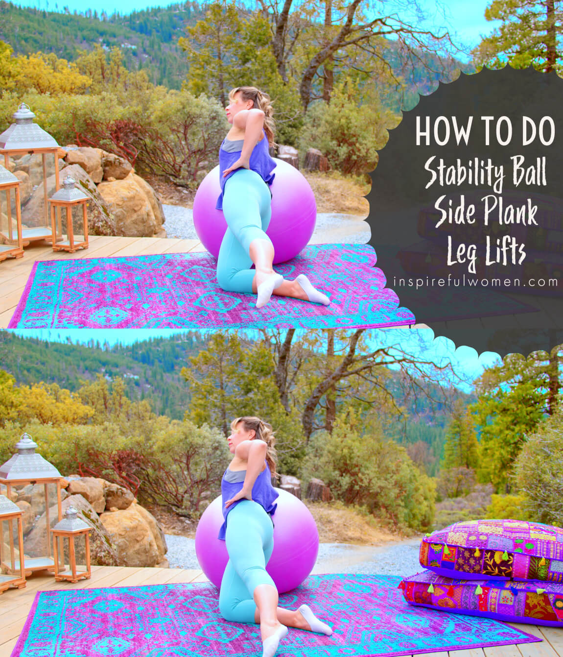 how-to-do-side-lying-plank-leg-lifts-on-stability-ball-glutes-workout-at-home-women-40+