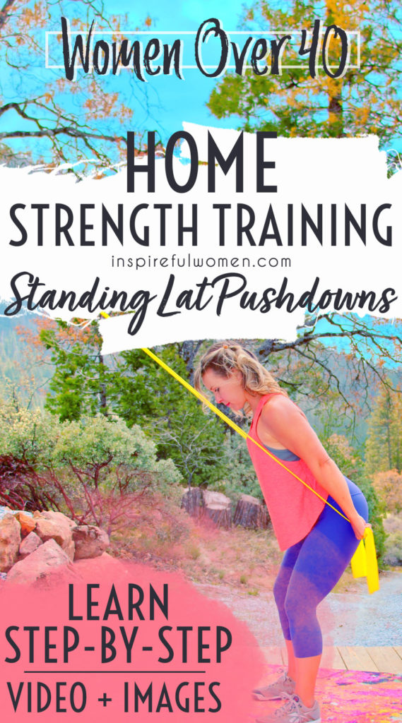 Standing Band Lat Pushdown Inspireful Women