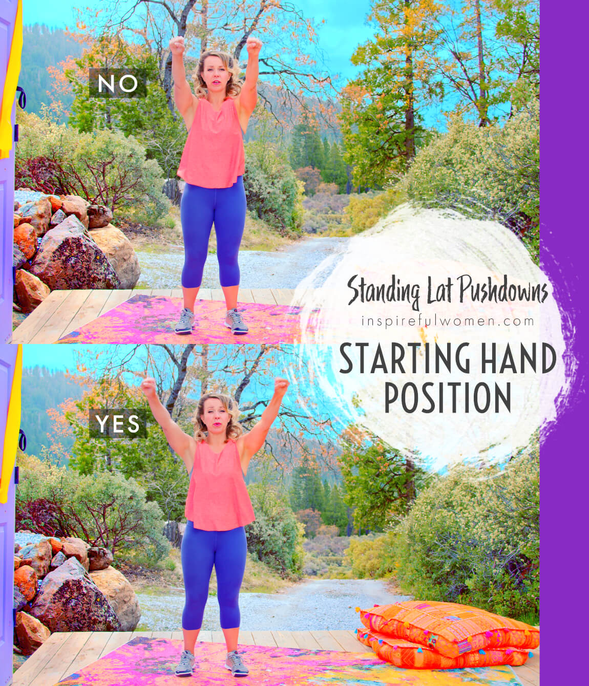 starting-hand-position-standing-lat-push-down-back-workouts-for-women-40-plus