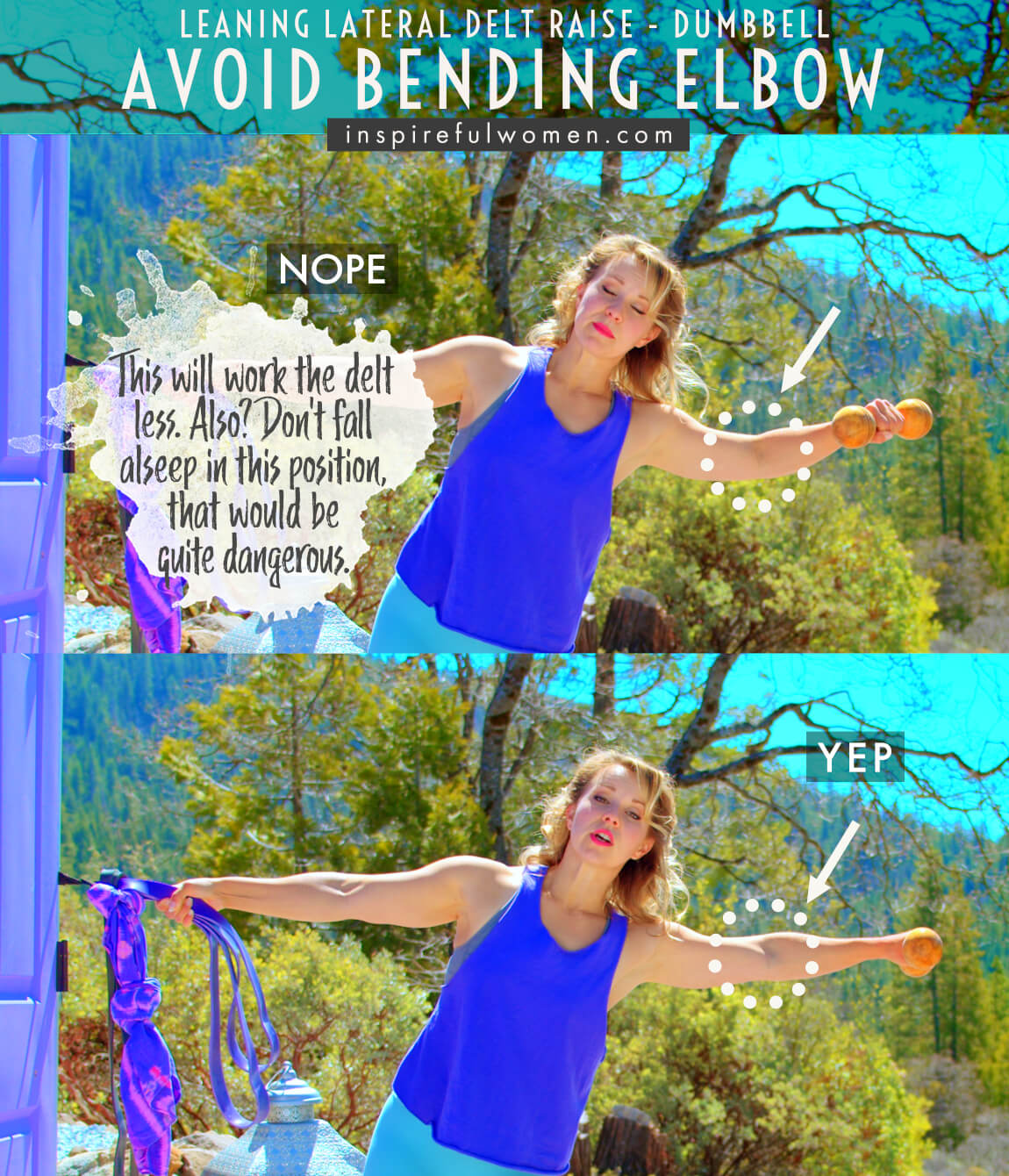 avoid-bending-elbow-dumbbell-leaning-lateral-delt-raise-shoulder-exercise-proper-form