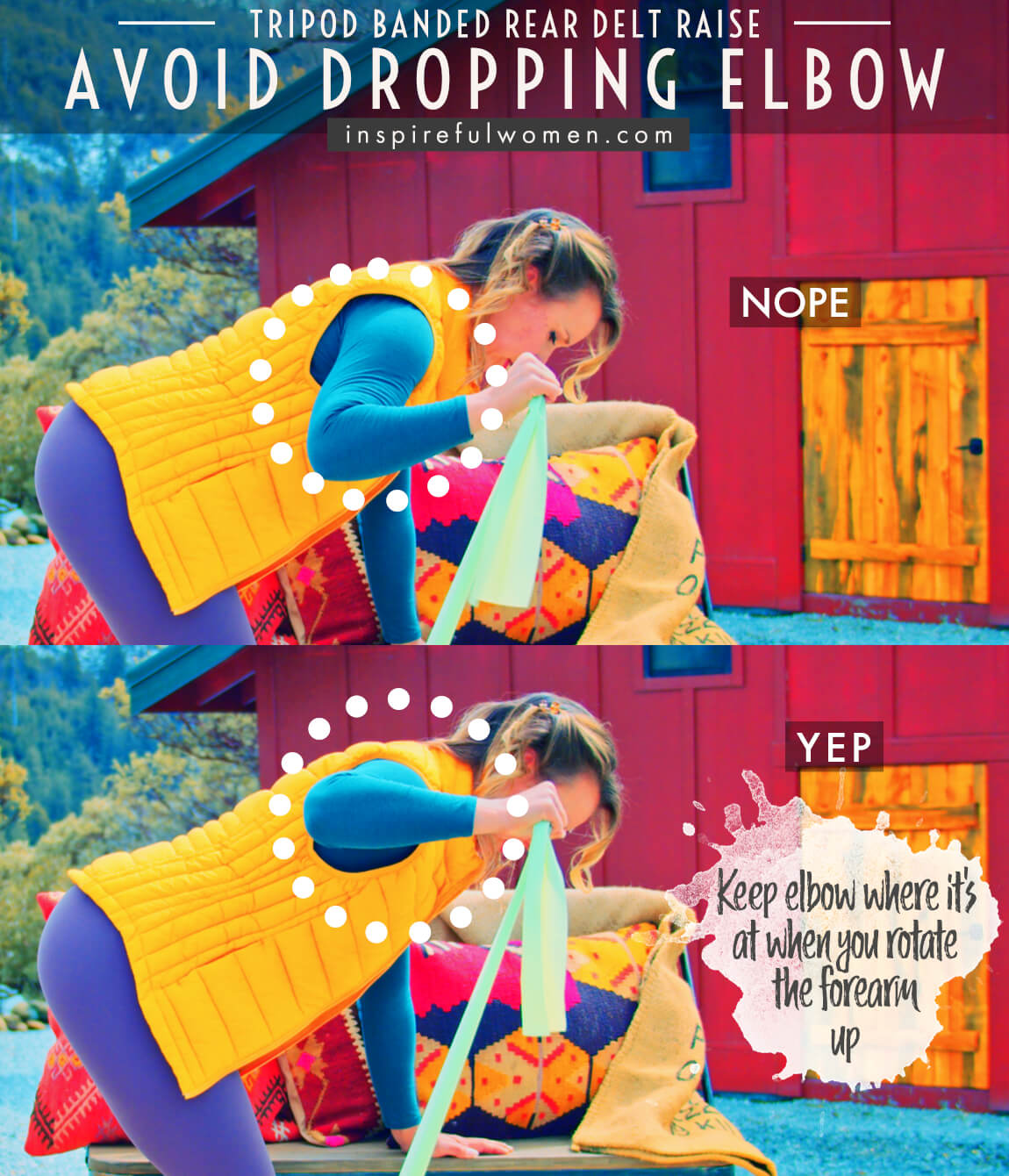 avoid-dropping-elbow-tripod-resistance-band-rear-deltoid-shoulder-raise-proper-form