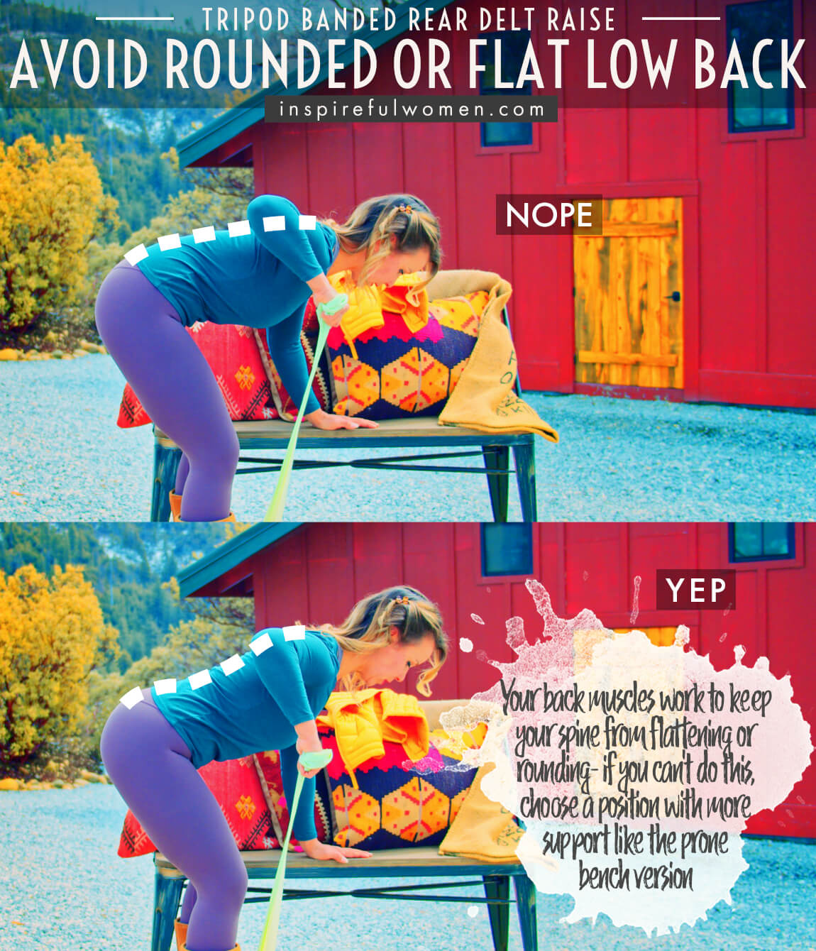 avoid-rounded-or-flat-low-back-tripod-resistance-band-rear-deltoid-raise-proper-form