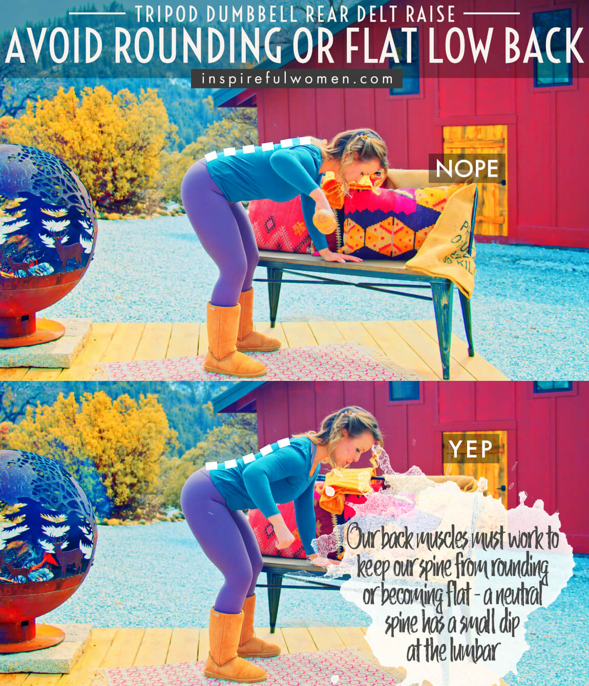 avoid-rounding-flat-low-back-dumbbell-tripod-rear-delt-raise-shoulder-exercise-common-mistakes