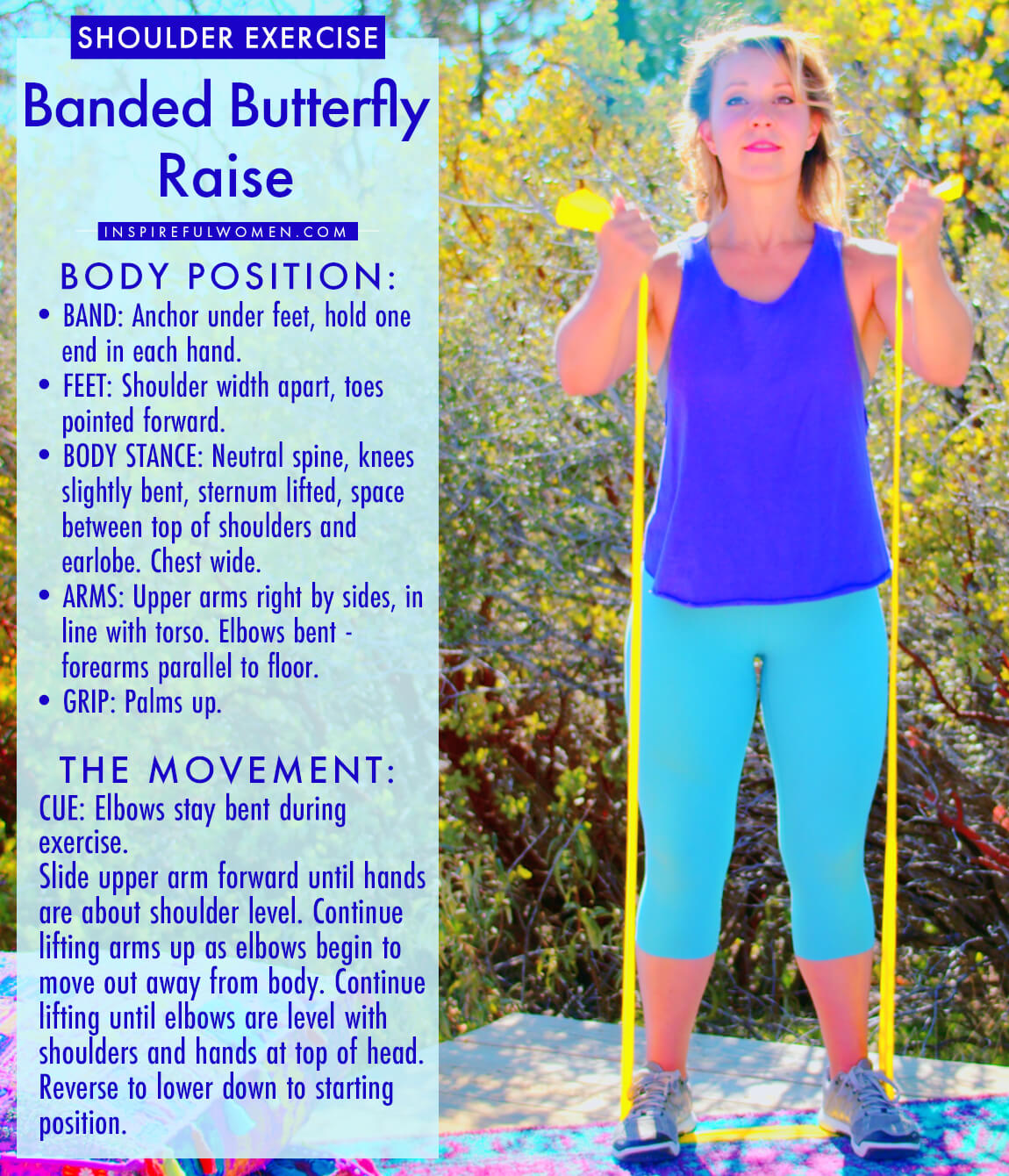 Band Butterfly Delt Raises - Inspireful Women