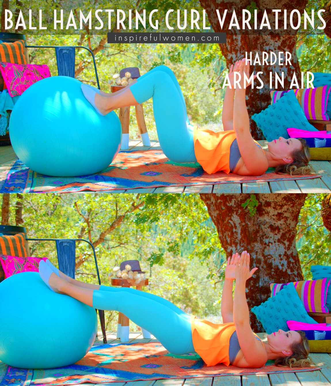 arms-in-air-hamstring-leg-curl-stability-ball-home-bodyweight-exercise-harder