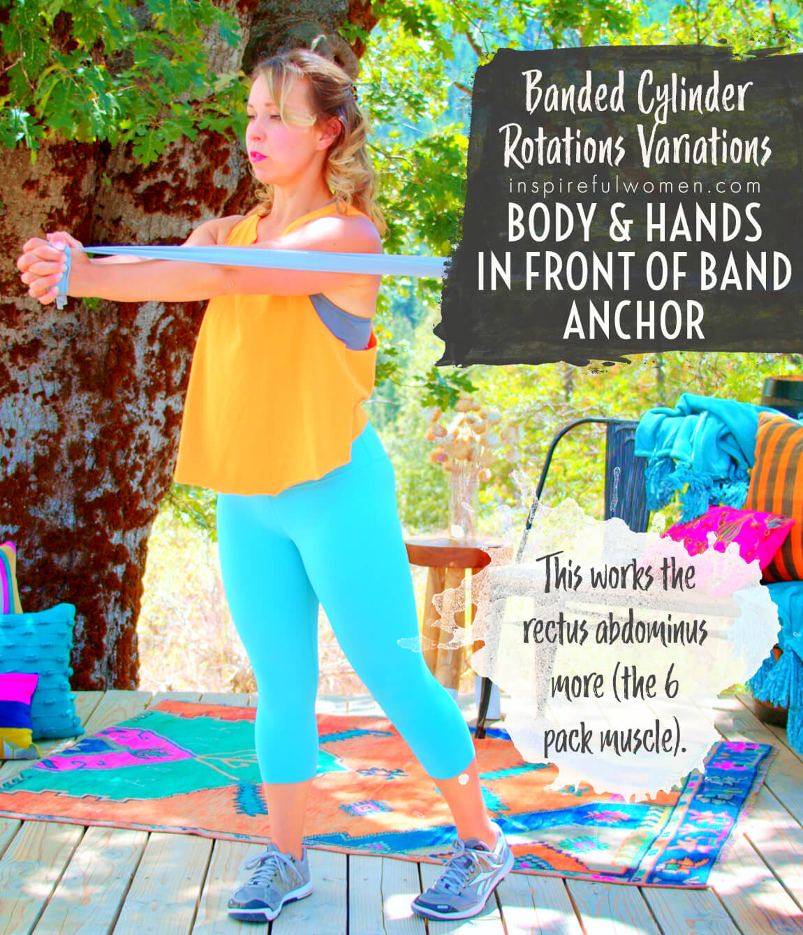 body-hands-front-of-band-anchor-banded-cylinder-rotations-core-exercise-variation