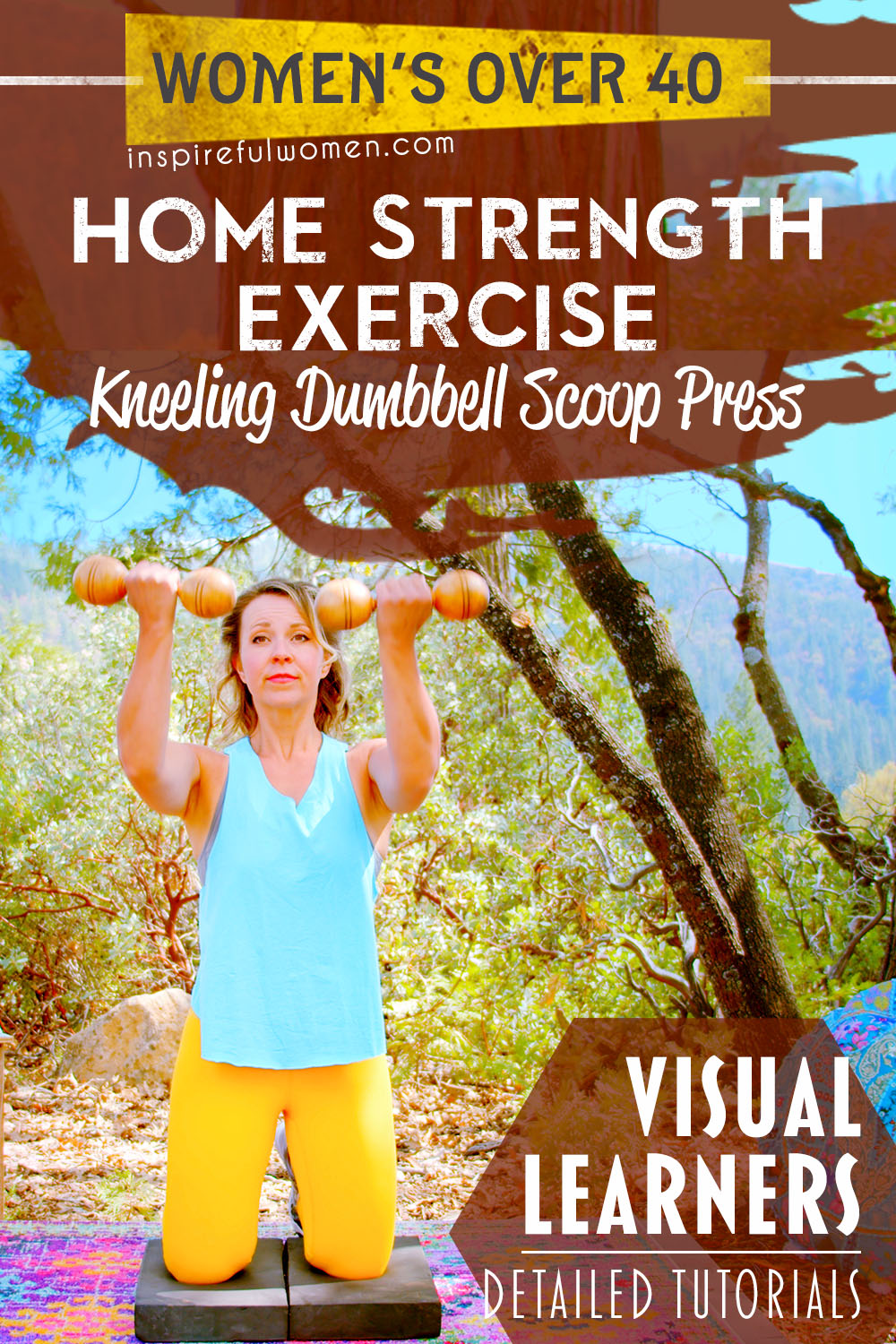 dumbbell-kneeling-scoop-press-shoulder-workout-at-home-women-over-40