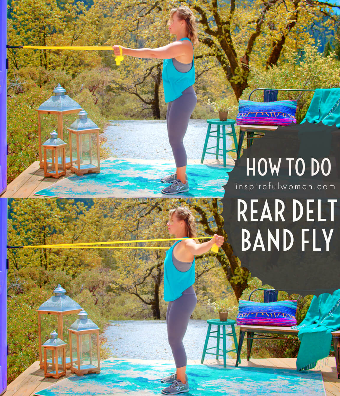how-to-2-arm-banded-rear-delt-fly-wall-anchored-posterior-deltoid-upright-torso-home-shoulder-exercise-women-over-40